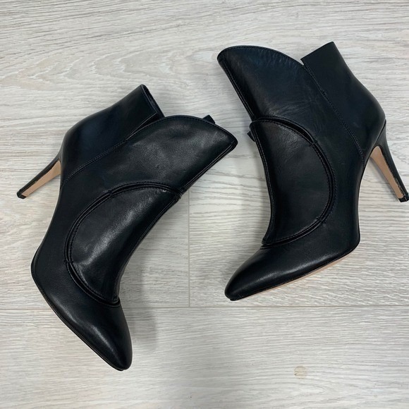 Camilla Skovgaard Black Leather Pointed Toe Stiletto Ankle Boots Size 36‎ main image 4